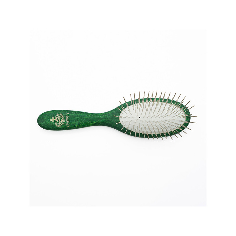 Starfire's small size metallic brush with extra-long tines