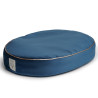 Starfire's Luxury blue oval bed for dogs | Soft & squashy safe filling