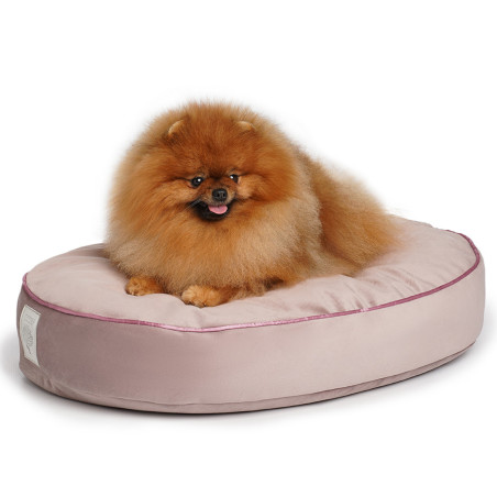 Starfire's Luxury pink oval bed for dogs | Soft & squashy safe filling
