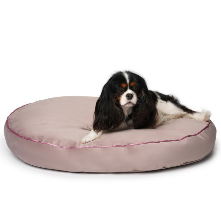 Starfire's Luxury pink oval bed for dogs | Soft & squashy safe filling
