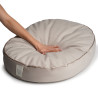 Starfire's Luxury pink oval bed for dogs | Soft & squashy safe filling